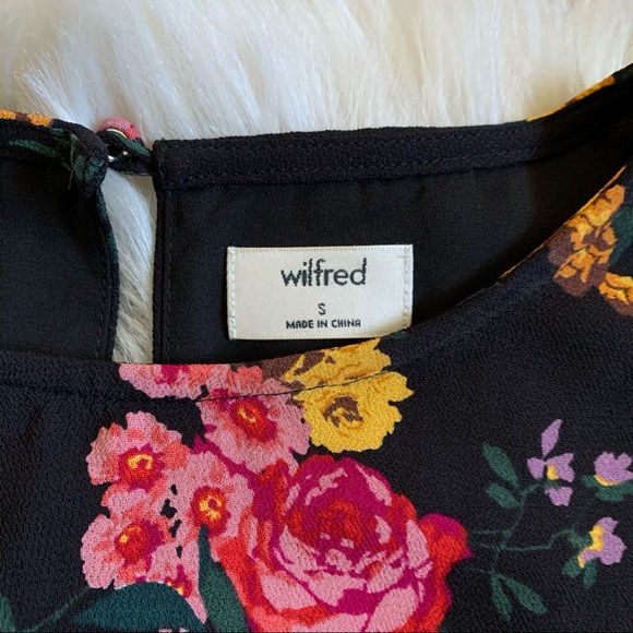 Wilfred Tilda Black Floral Maxi Dress Size Small - Picture 5 of 10